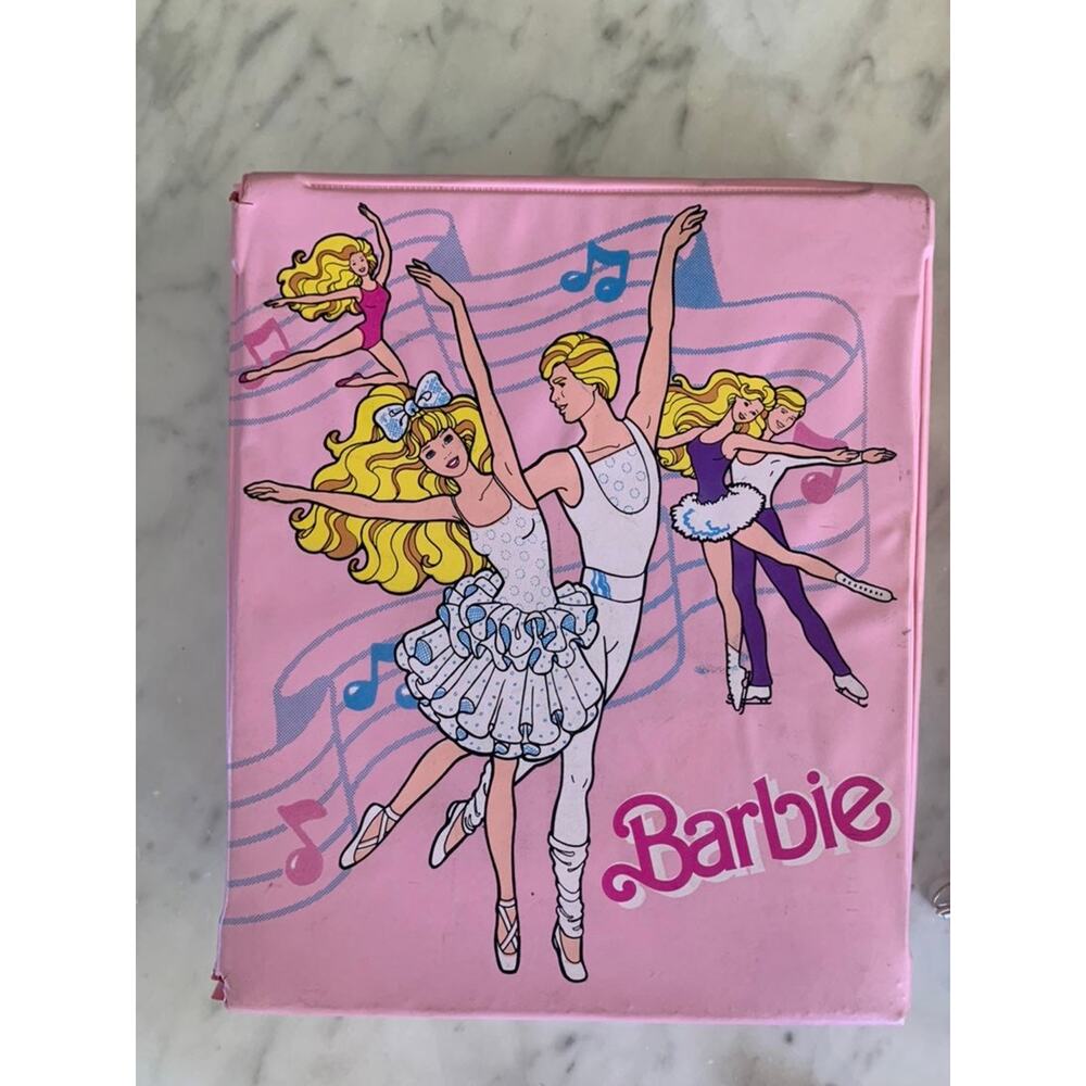 Vintage 1988 Pink Ballerina Barbie Doll Case